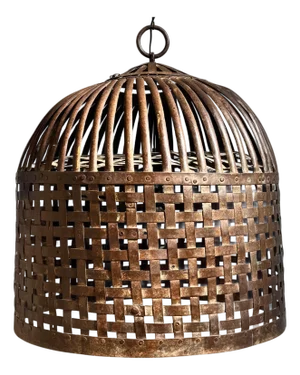 Rustic Vintage Iron Cage Pendant Light
