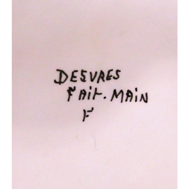 Early 20th Century French Desvres Faience Jardinière on Pedestal For Sale - Image 16 of 16