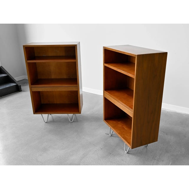 George Nelson George Nelson BCS Bookcases in Walnut for Herman Miller - A Pair For Sale - Image 4 of 13