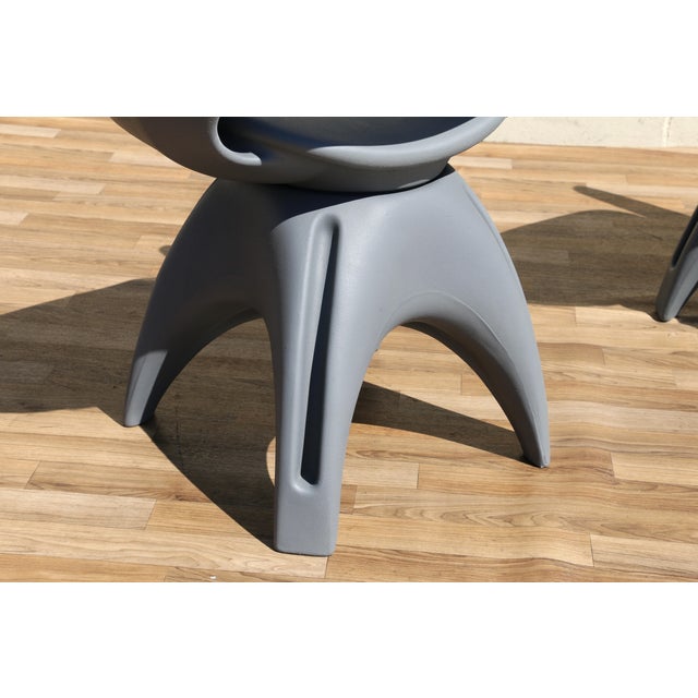 Vintage Set of 6 John Gale Rotocast Plastic Swivel Armchairs | Space Age 1960s For Sale - Image 14 of 18