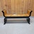 Chinoiserie Hollywood Regency Black Lacquer & Gold Leaf Chinoiserie Bench For Sale - Image 3 of 11