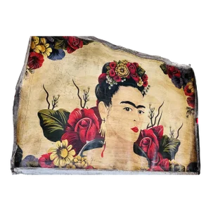 Vintage Made in Mexico Frida Kahlo Painting