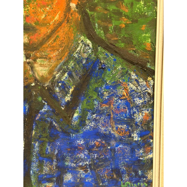 Leonard Digris, Portrait, 1960s, Oil Painting on Panel, Framed For Sale - Image 15 of 18
