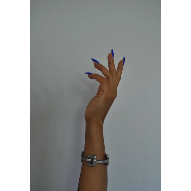 Vintage Danish Pewter Bracelet, 1970s For Sale - Image 4 of 15