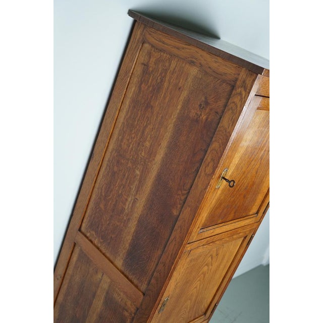 Dutch Oak Locker Filing Cabinet, 1930s For Sale - Image 9 of 18