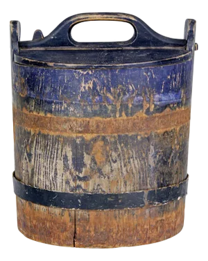 Mid-19th Century Swedish Rustic Pine Storage Container