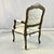 1980s Vintage Hollywood Regency French Provincial Open Arm Bergere Side Chair, Newly Reupholstered For Sale - Image 14 of 17