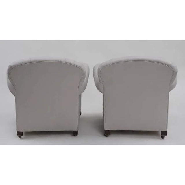 English Club Chairs - a Pair For Sale In Boston - Image 6 of 7