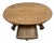 Oval Coffee Table Tiger Oak, Center Drawer, Shelf, Empire Style, Caster Wheels For Sale In Palm Springs - Image 6 of 13