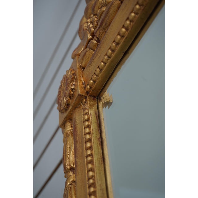 Glass Labarge Lm-0466 Gold Frame Decorator Mirror For Sale - Image 7 of 12