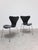 Vintage Black Series 7 Chairs by Arne Jacobsen for Fritz Hansen, 1955, Set of 4 For Sale - Image 13 of 18