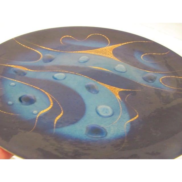 Sascha Brastoff 1970s Sascha Brastoff Copper Glass and Enamel Wall Plaque For Sale - Image 4 of 9