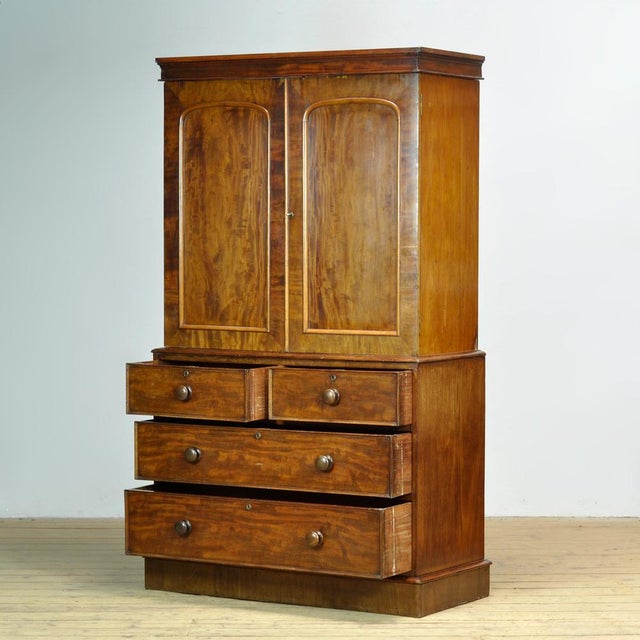 Victorian Mahogany Cabinet, 1860 For Sale - Image 9 of 18