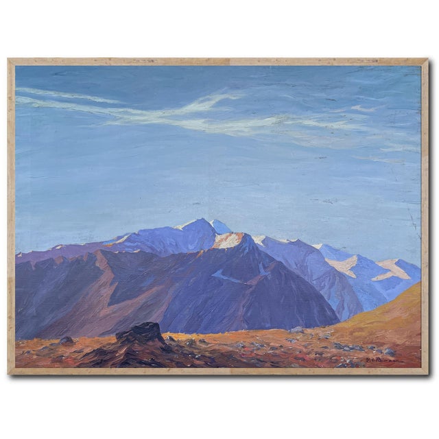 F. Reimann, Großglockner, 1920s, Oil on Canvas, Framed For Sale - Image 15 of 15