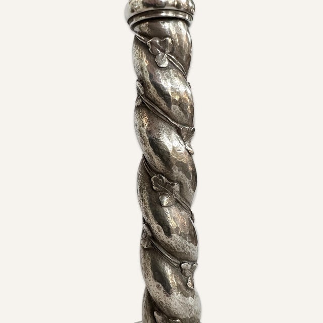 Edward F. Caldwell & Co. Pair of 1930s Edward F. Caldwell & Company Candlestick Lamps For Sale - Image 4 of 9