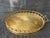 Vintage Faux Bamboo Brass Oval Tray For Sale - Image 13 of 17