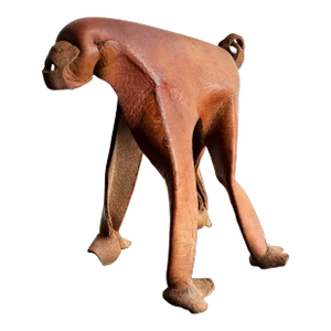 Vintage 1960's Modernist German Leather Monkey by Deru