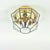 Stunning mid century modern octagonal glass ceiling light/flush mount from limburg, the leading german glass manufacturer,...