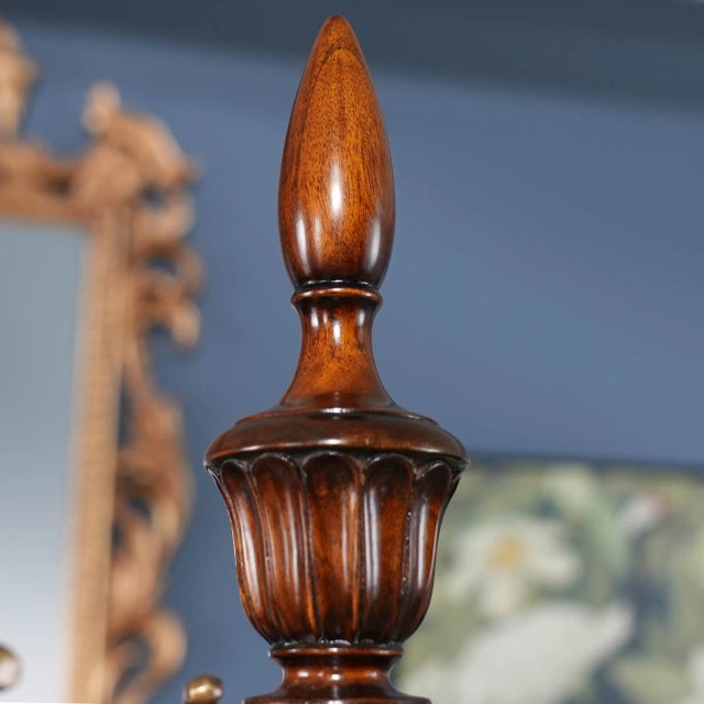 Niagara Furniture Sheraton Style Mahogany Coat Tree For Sale - Image 10 of 11