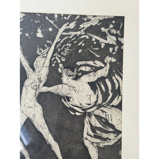 1970s Vintage "Daphne and Apollo" Framed Artist's Proof by Harriet Zeitlin, Circa 1970s For Sale - Image 5 of 17