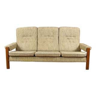 Vintage Scandinavian Sofa in Pine, 1970s For Sale