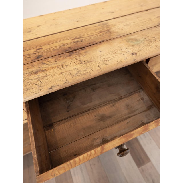 Impressive Antique English Pine Pot Board Dresser Base - Circa 1850 For Sale - Image 12 of 15