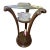 Antique Art Nouveau Grosfeld House Plume Base Side Table Set For Sale