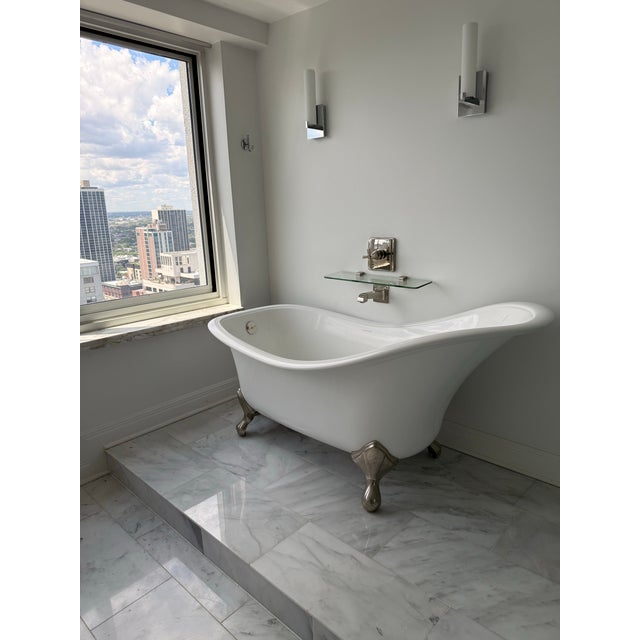 Victorian Clawfoot Bathtub Victoria + Albert For Sale - Image 3 of 6