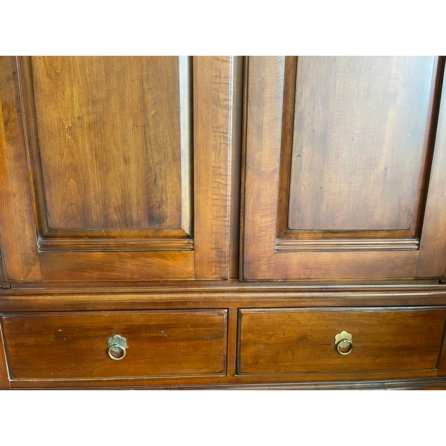 1990s Ethan Allen Entertainment/Media Cabinet Armoire From the British Classics Collection For Sale - Image 9 of 18