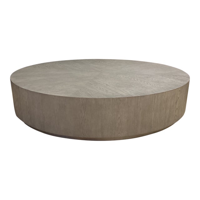 Restoration Hardware Machinto Round Coffee Table Chairish