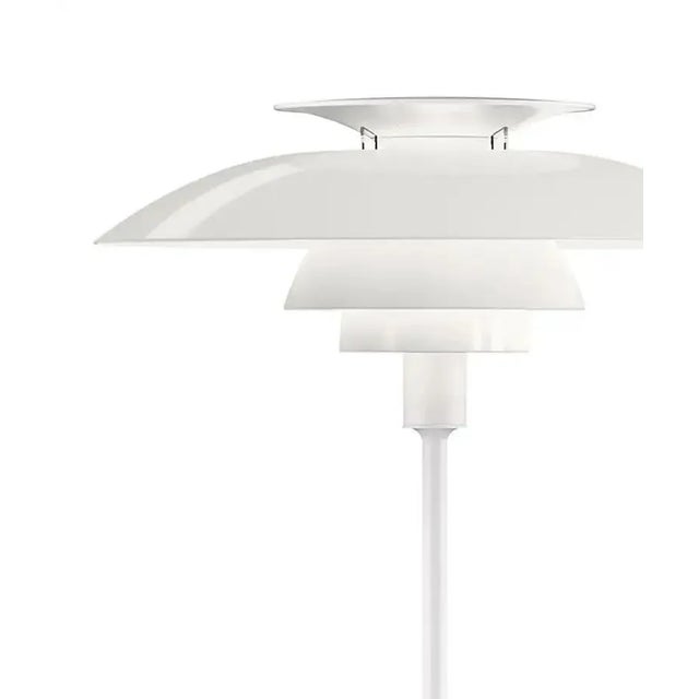 Louis Poulsen Poul Henningsen 'Ph 80' Floor Lamp for Louis Poulsen in White For Sale - Image 4 of 9