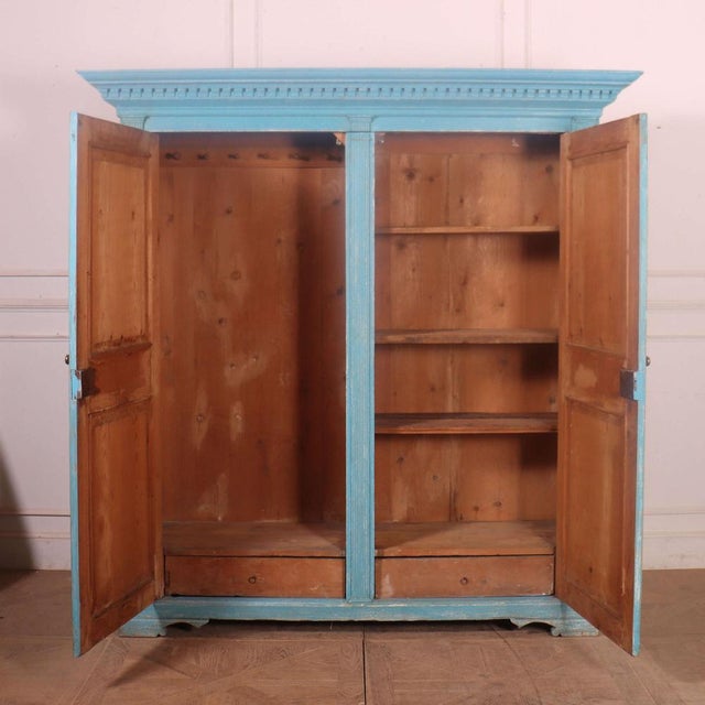 Early 19th Century Italian Painted Wardrobe For Sale - Image 10 of 13