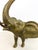 Mid-Century Modern Large Vintage Brass Elephant Sculpture MCM Decor Animal Figurine With Patina For Sale - Image 3 of 9