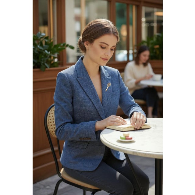 2000 - 2009 Cartier 14k Yellow Gold Ladies Tennis Racket Brooch With Pearl Vintage Estate For Sale - Image 5 of 11