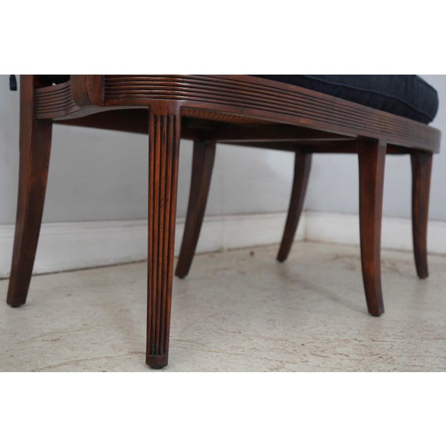 Theodore Alexander Regency Style Cane Seat Window Bench For Sale - Image 9 of 17