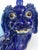 19th Century 19thC. Oversized Chinese Cobalt Blue Glazed Earthenware Models of Mythical Beast For Sale - Image 5 of 12
