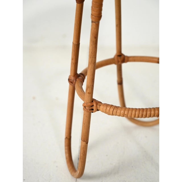 Scandinavian Circular Bamboo Flower Holder, 1960s For Sale - Image 4 of 6