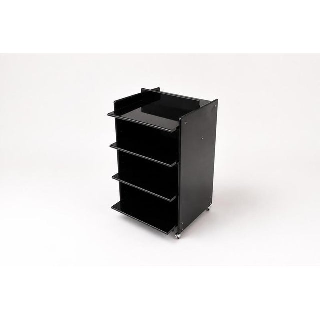 Wood Rumo Serving Trolley by Kazuhide Takahama for Gavina, 1970s For Sale - Image 7 of 7