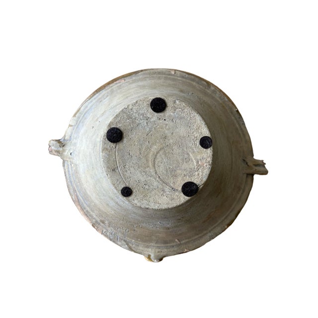 Condition and wear (including chips on rim) consistent with age and use. Approx. overall 6” high x 13 1/4” diameter (15”...