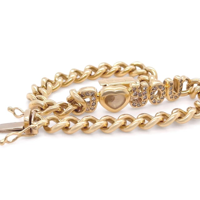 Chopard Chopard 18ct Yellow Gold Diamond Bracelet - 26.74g For Sale - Image 4 of 6