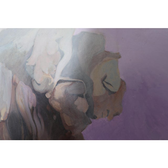 1960s J. Dupain, Abstract Composition, 1960, Oil Painting on Canvas For Sale - Image 5 of 10