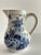 White Vintage Mid 20th Century Small Royal Delft Blue & White Floral Ceramic Pitcher For Sale - Image 8 of 12