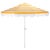 Lucerna 9 Ft Crank Umbrella, Yellow Stripe/White Pole For Sale - Image 9 of 9