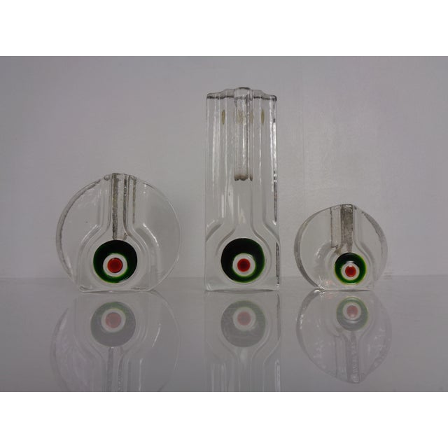 Pop Art Glass Vases by H. Düsterhaus for Walther-Glas, Germany, 1960s, Set of 3 For Sale - Image 11 of 11