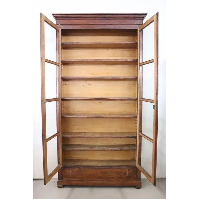 19th Century Poplar Wood Bookcase For Sale - Image 7 of 9