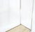 Polished Stainless Steel Glass Top Travertine Bottom Rectangle Console Table For Sale - Image 12 of 12