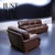 Italy Signature Edition Leather Sofa Set- 2 Pieces For Sale - Image 4 of 5