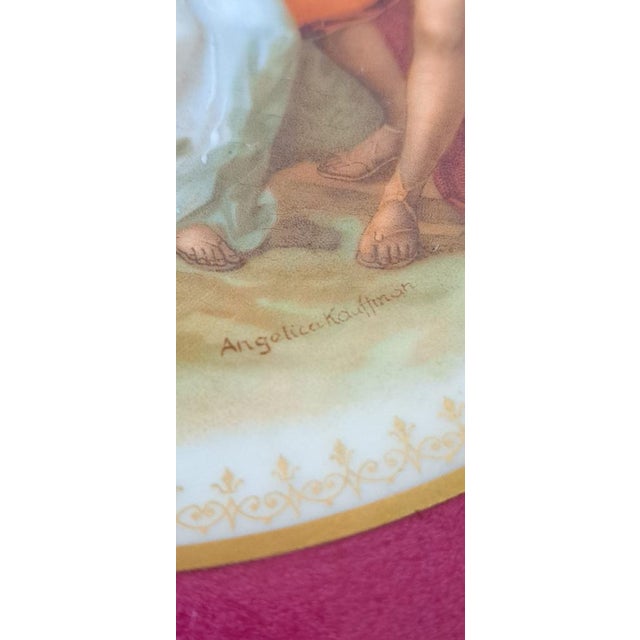 Red Limoges Porcelain Plates, 1950s, Set of 2 For Sale - Image 8 of 12