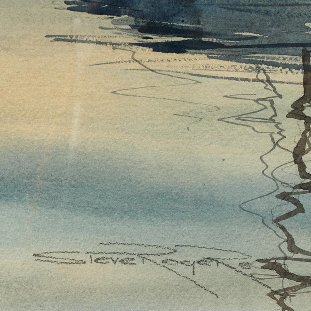 Pair of Nautical Watercolors by Steve Rogers For Sale - Image 9 of 18