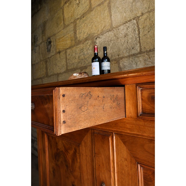Antique French Rustic Sideboard in Cherrywood, Early 1900s For Sale - Image 10 of 10